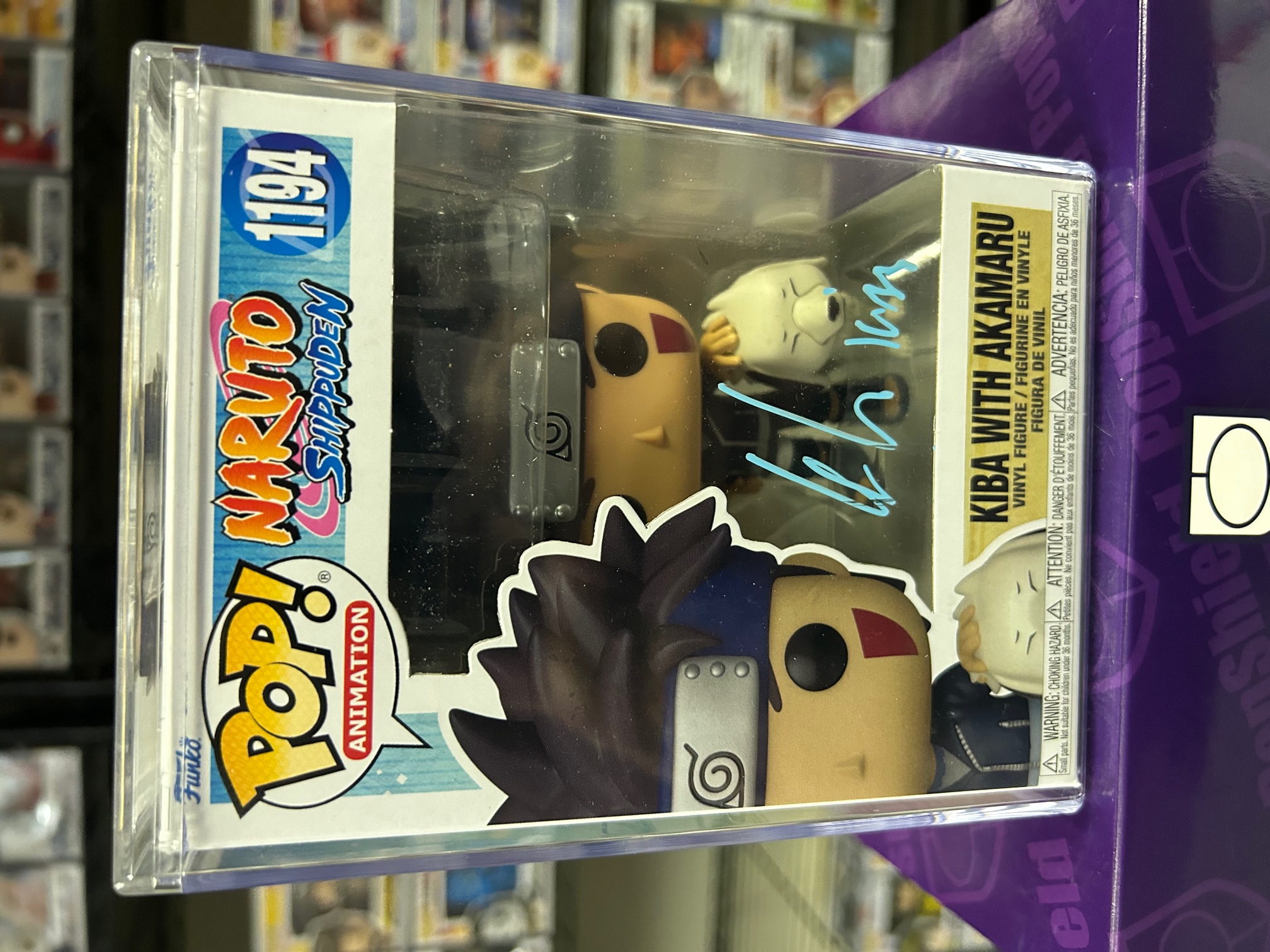 Kyle Herbert Signed Kiba with Akamaru Naruto Funko