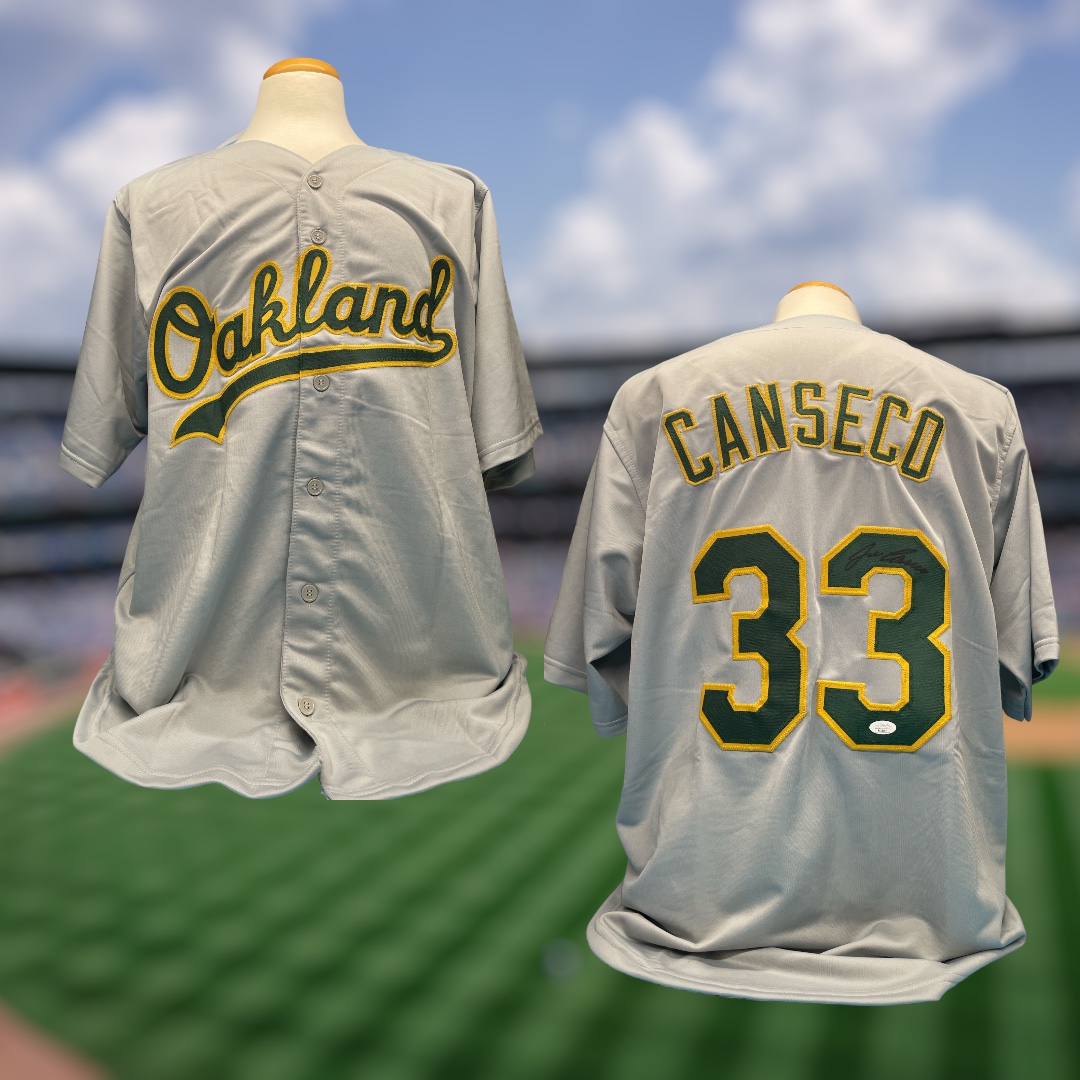 Jose Canseco Signed Oakland Athletics Custom Jersey (JSA Witness