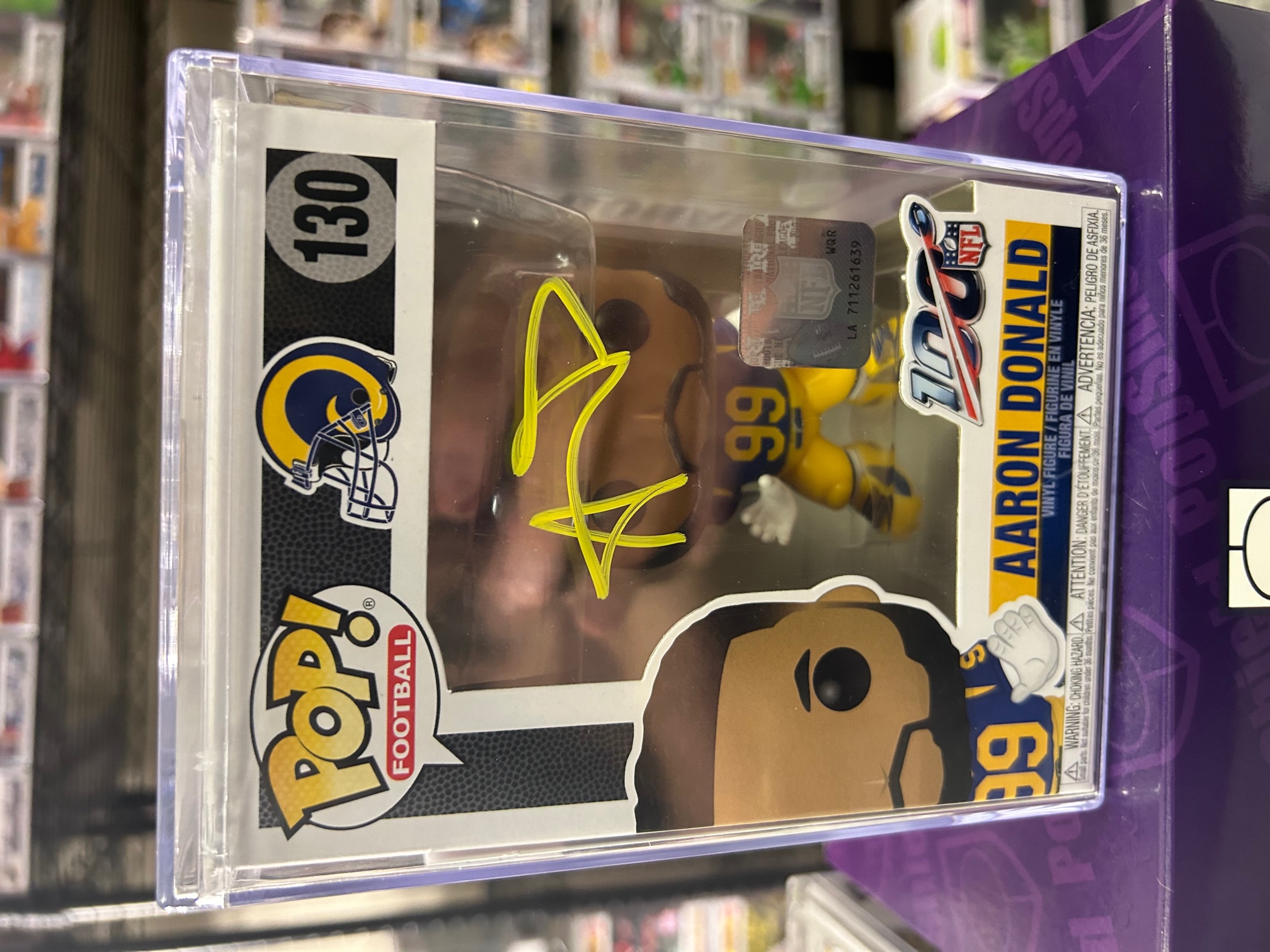 Aaron Donald Signed Los Angeles Rams NFL Funko