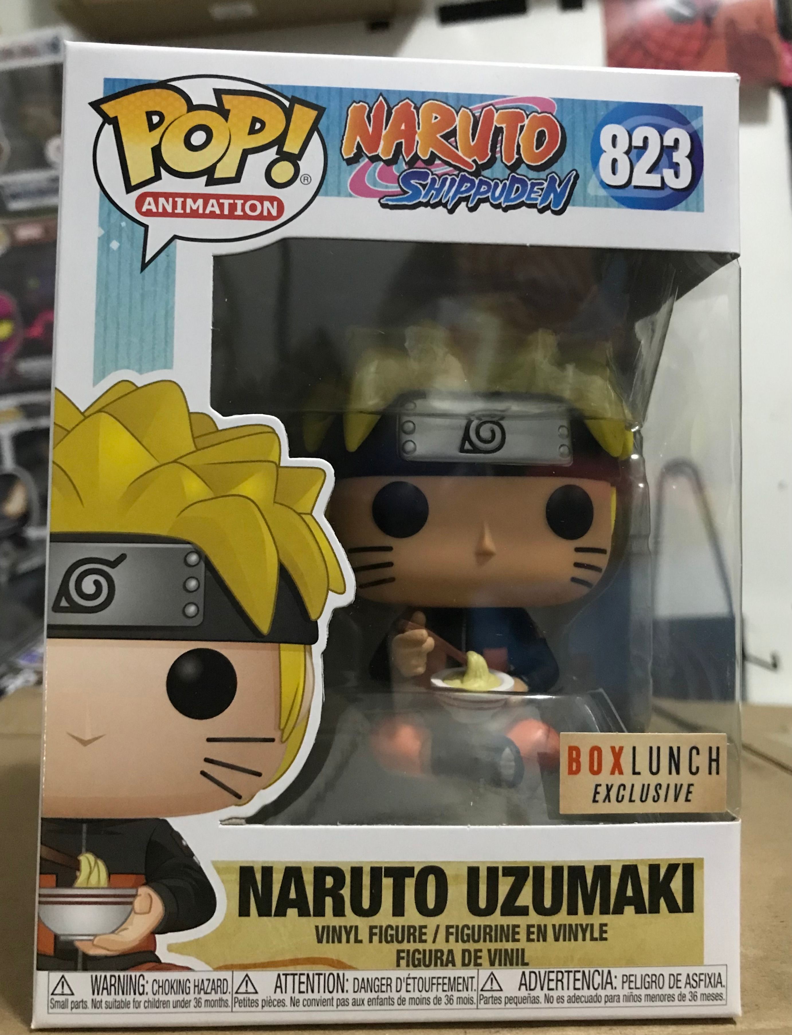 FUNKO POP POCKET KEYCHAIN Naruto Shippuden NARUTO UZUMAKI WITH RAMEN BOX  LUNCH