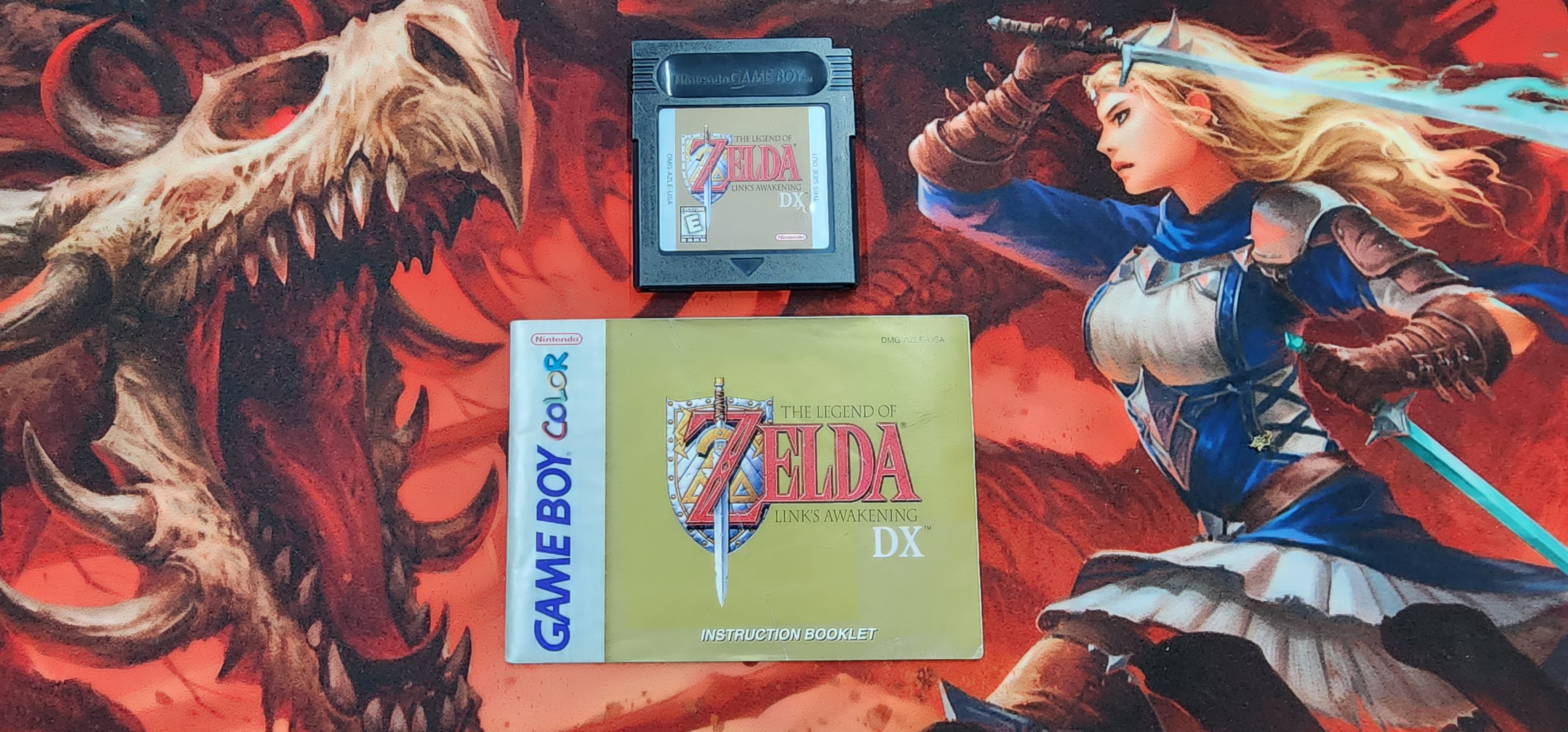 Zelda Link's Awakening DX Instruction Book Nes Nintendo Gameboy