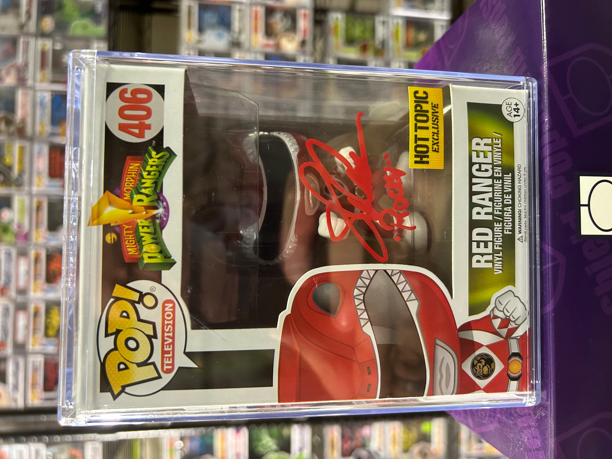 Raphael As Red Ranger signed by ASJ and Kenn Scott : r/funkopop