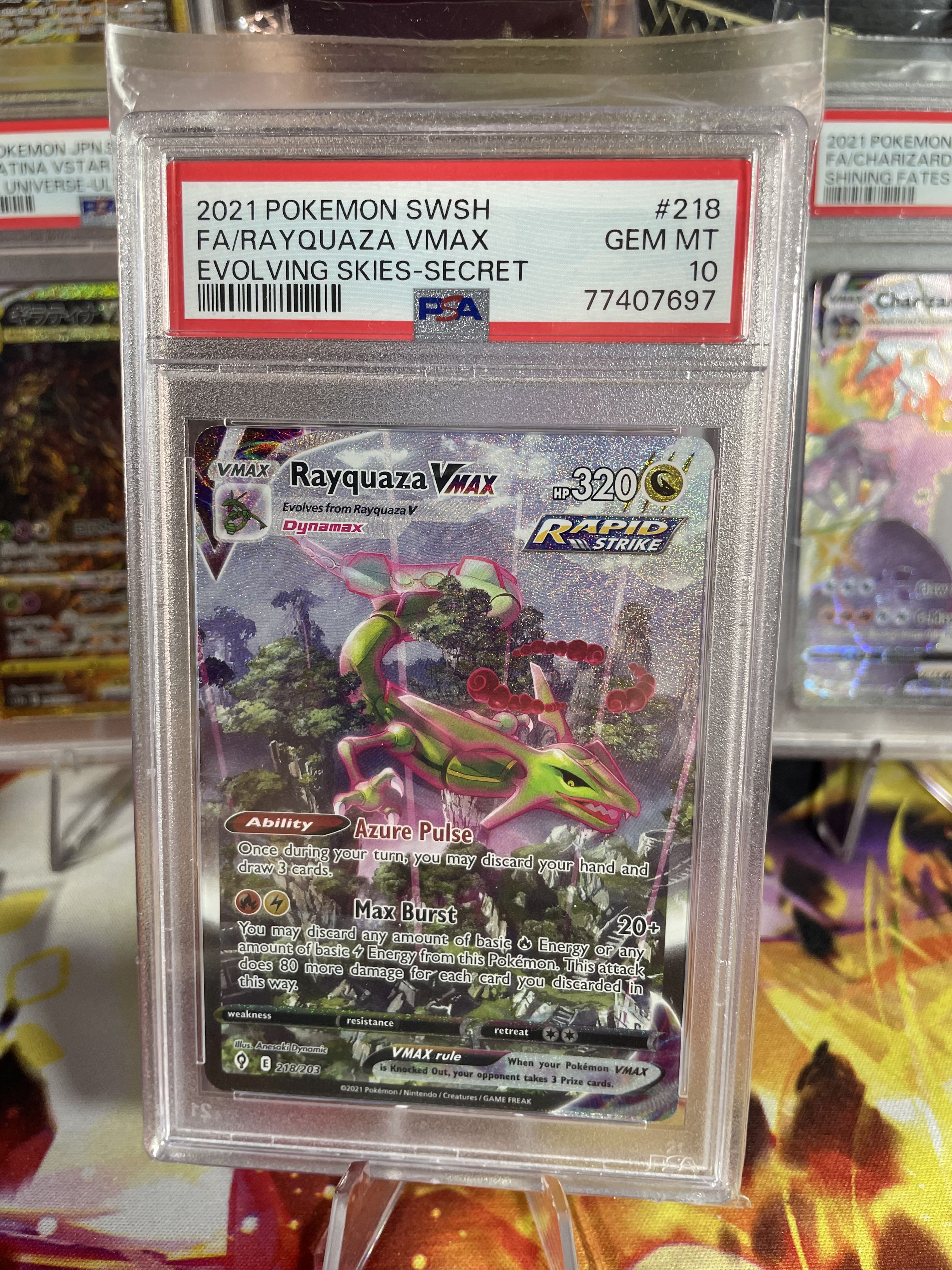 Rayquaza-VMAX (218/203), Busca de Cards