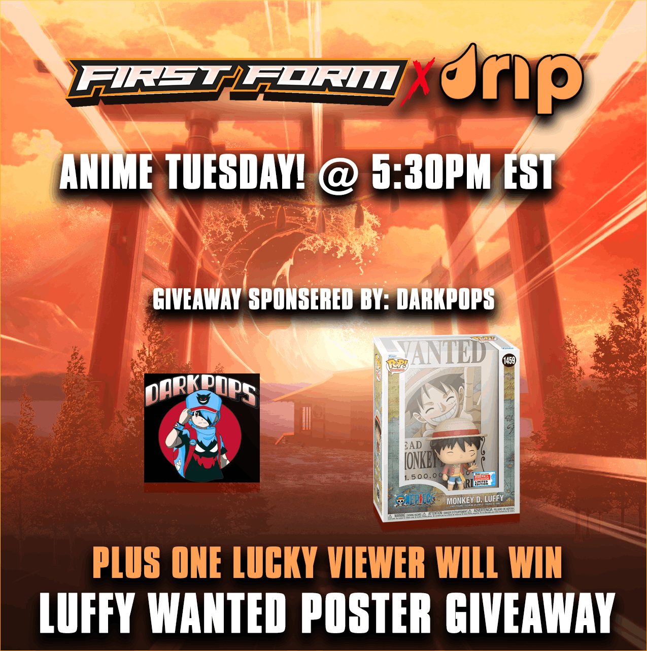 First looks at NYCC exclusive Monkey D Luffy Wanted Poster from One Piece :  r/funkopop