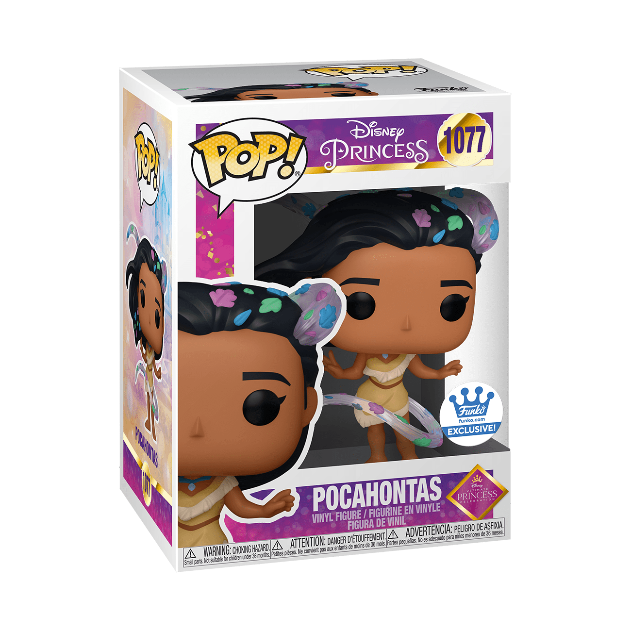 Funko POP! Disney - Ultimate Princess #1077 Pocahontas ( Gold ) + Pin