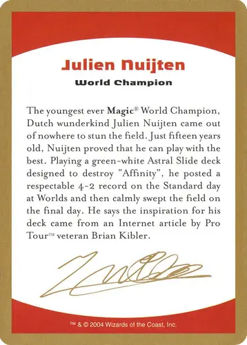 WorldChampionshipDecks2004⭐︎JulienNuijten Amazon.com: MtG 2004 World Championship Julien Nuijten