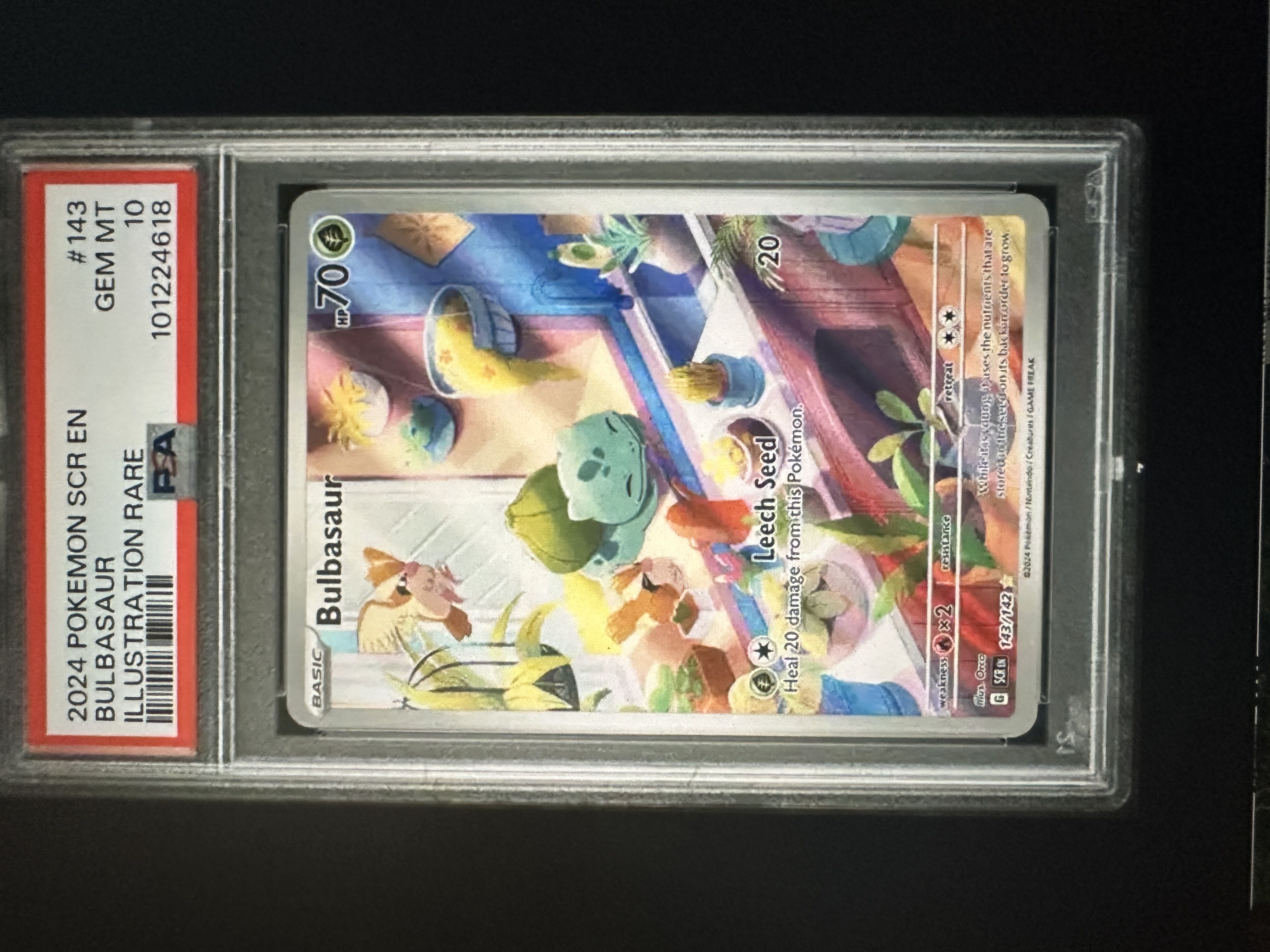 2024 Bulbasaur SV07: Stellar Crown SV07 ILLUSTRATION RARE PSA 10